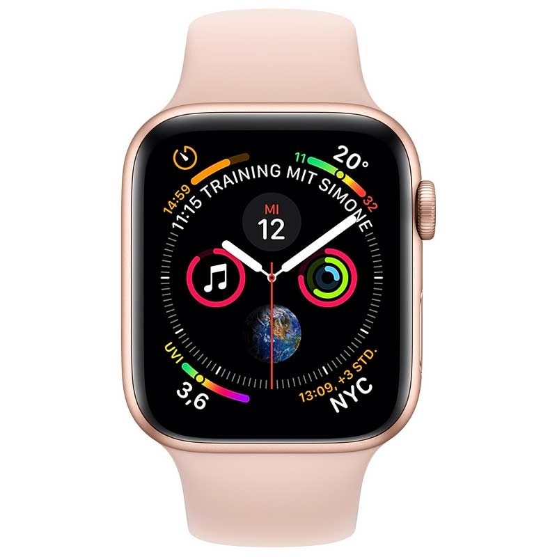 Apple Watch Series 4 GPS + LTE 40mm sandrosa Sportarmband gold