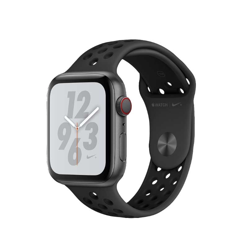 Apple Watch Nike + GPS + LTE 44mm Space Grau Alu Nike Sport Schwarz Armband