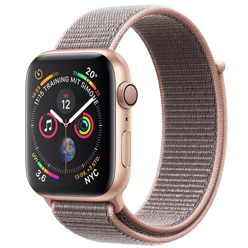 Apple Watch Series 4 GPS 40mm gold Armband sandrosa
