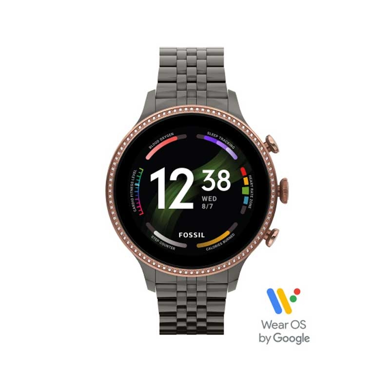 Fossil FTW6078 Gen 6 Smartwatch rosegold schwarz