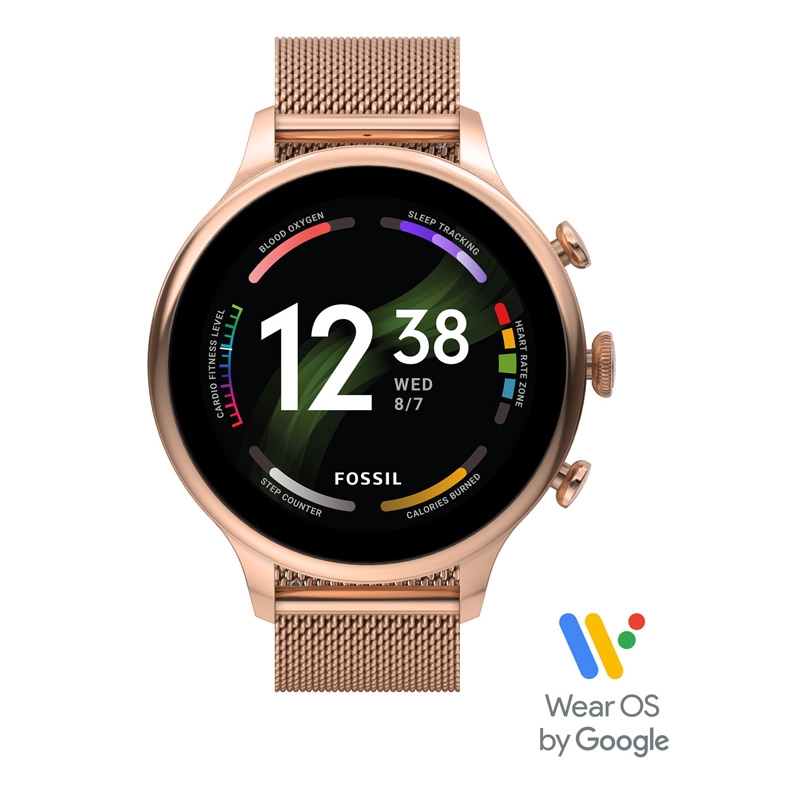 Fossil FTW6082 Gen 6 Smartwatch Edelstahl rosegold