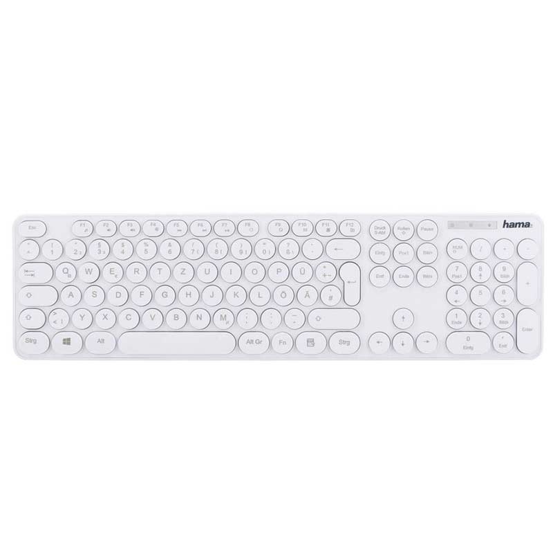 Hama Tastatur "KC-500" kabelgebunden Weiß