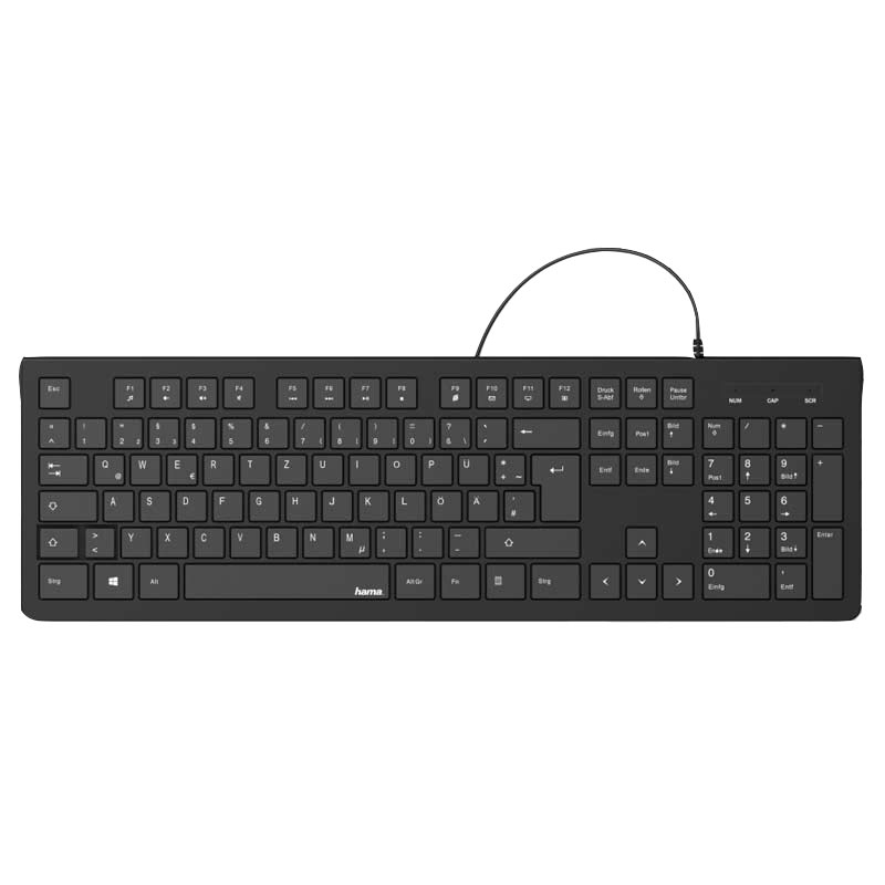 Hama Basic-Tastatur "KC-200", Schwarz