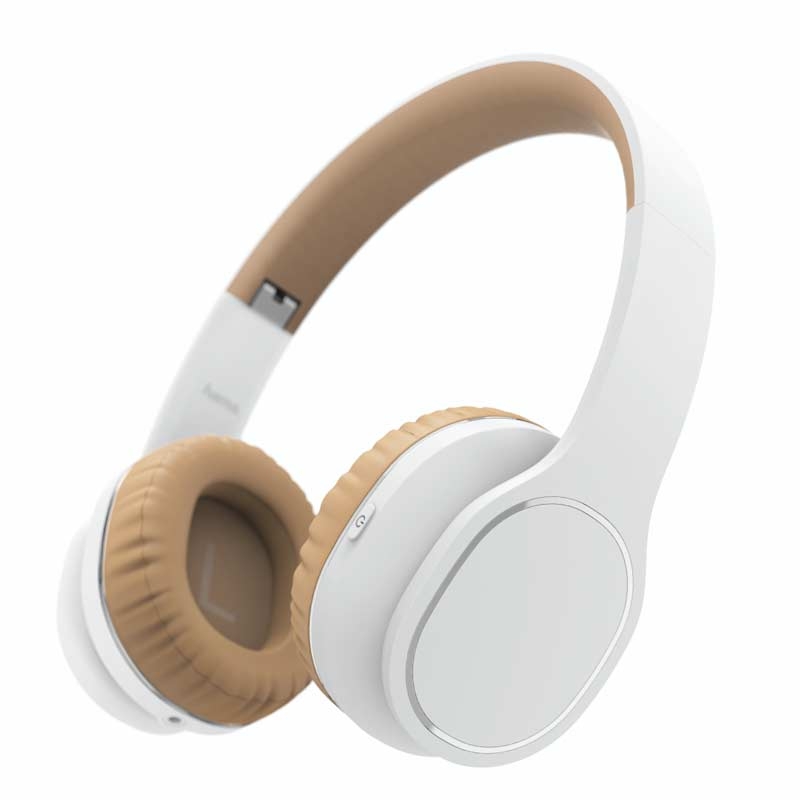 Hama Bluetooth®-Kopfhörer "Touch", On-Ear, Mikrofon, Touch-Control, Weiß/Beige