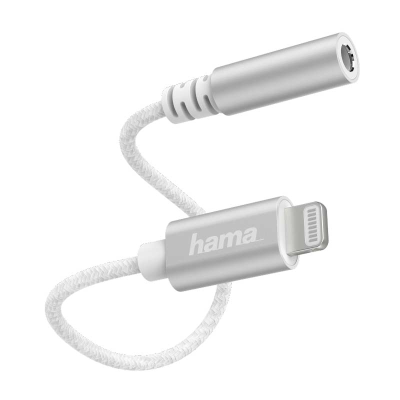 Hama Lightning-Adapter auf 3,5-mm-Audiobuchse, Weiß