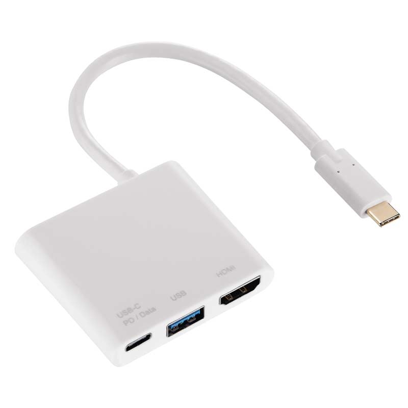 Hama 3in1-USB-C-Multiport-Adapter für USB-A, HDMI™ und USB-C