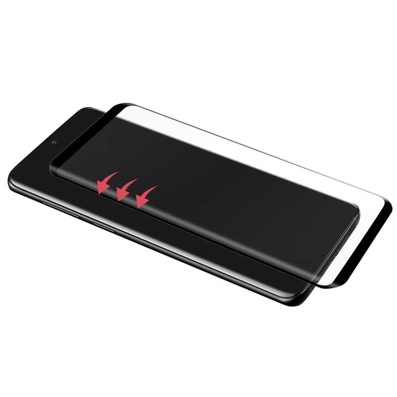 Black Rock 3D-Full-Screen-Schutzglas "SCHOTT 9H" für Galaxy S20 Ultra, Transp./Schwarz