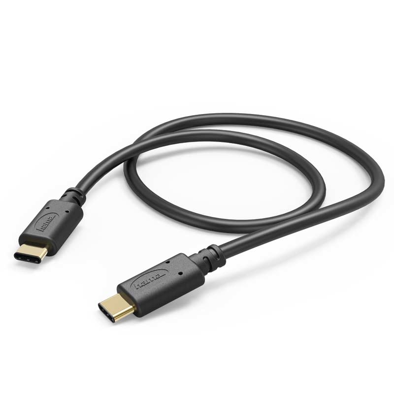 Hama Lade-/Datenkabel, USB Type-C - USB Type-C, 1,5 m, Schwarz