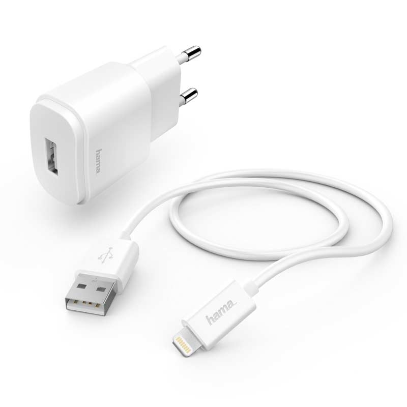 Hama Ladeset, Lightning, 1A, Weiß