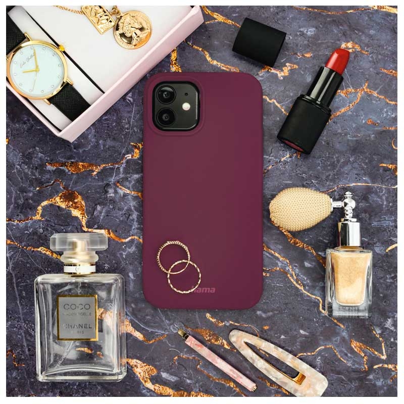 Hama Cover MagCase Finest Feel PRO für Apple iPhone 13, Bordeaux