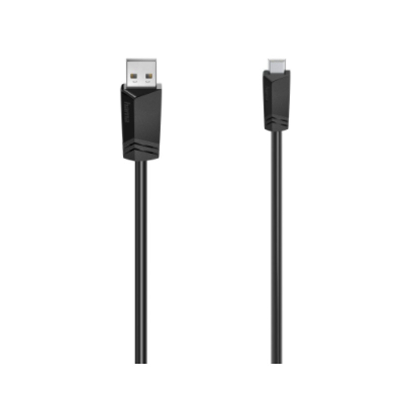 Hama Mini-USB-Kabel, USB 2.0, 480 Mbit/s, 0,75 m