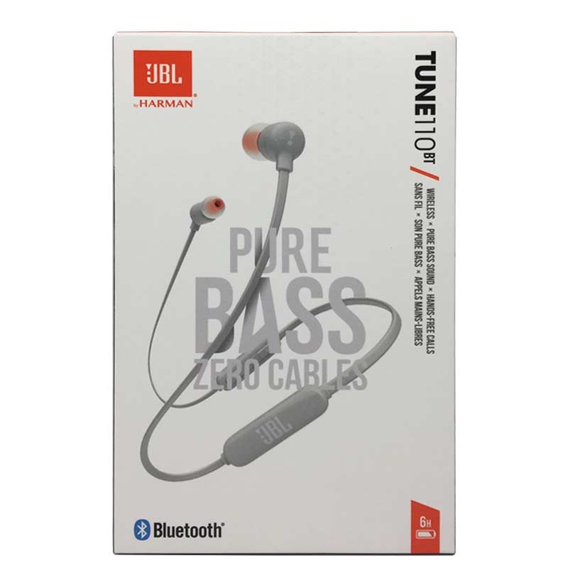 JBL Tune110BT In-Ear Bluetooth-Kopfhörer grau