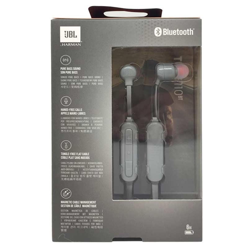 JBL Tune110BT In-Ear Bluetooth-Kopfhörer grau