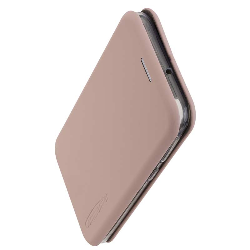 Peter Jäckel COMMANDER Book Case CURVE für Samsung A405 Galaxy A40 Soft Touch Creme Rose