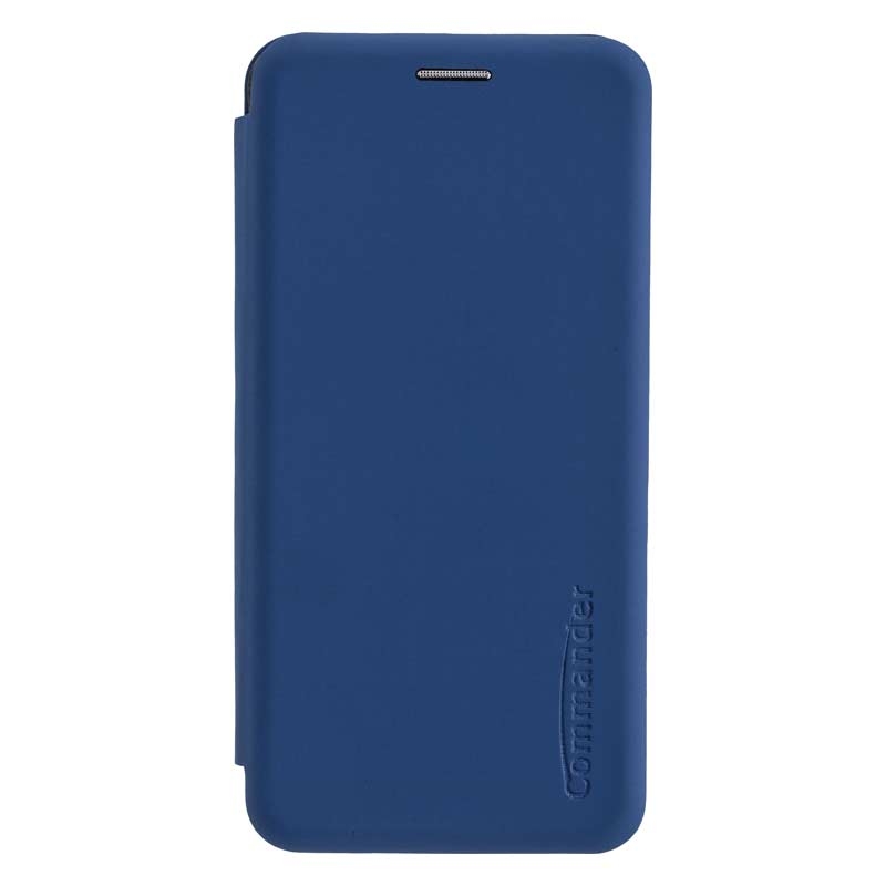 Peter Jäckel COMMANDER Book Case CURVE für Samsung A202 Galaxy A20e Soft Touch Maritim Blue