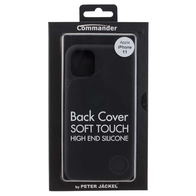 Peter Jäckel Commander Back Cover Soft Touch für Apple iPhone 11 Black