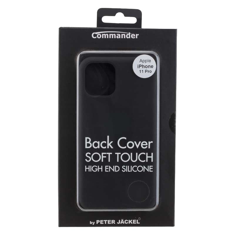 Peter Jäckel Commander Back Cover Soft Touch für Apple iPhone 11 Pro Black