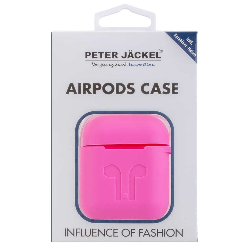 Peter Jäckel Case für Apple AirPods Soft Touch Pink