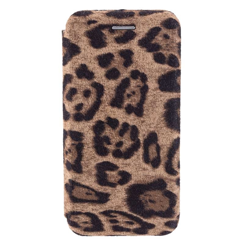Peter Jäckel COMMANDER Book Case CURVE für Apple iPhone 7/ 8 Leopard