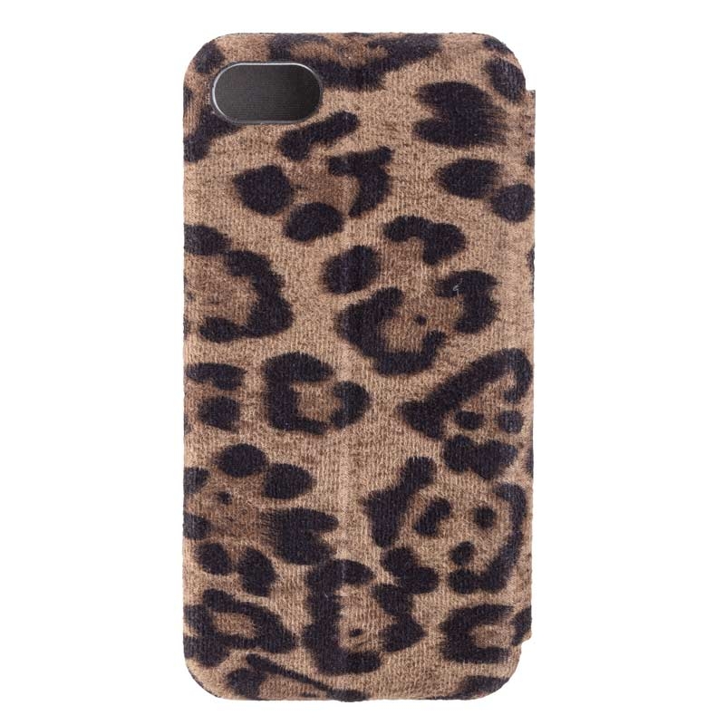 Peter Jäckel COMMANDER Book Case CURVE für Apple iPhone 7/ 8 Leopard