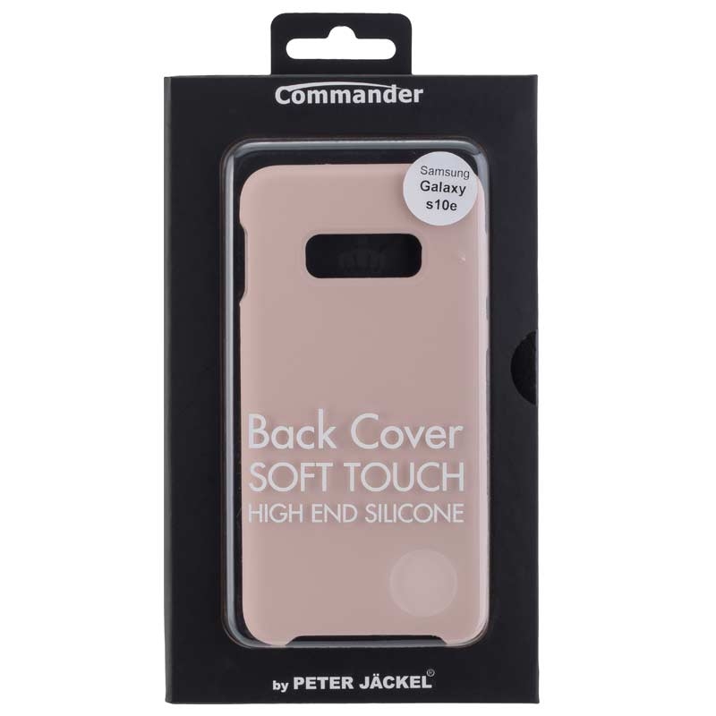 Peter Jäckel COMMANDER Back Cover Soft Touch für Samsung G970 Galaxy S10e Rose