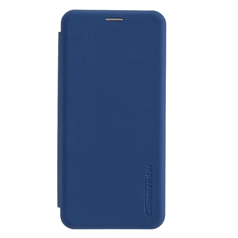 Peter Jäckel COMMANDER Book Case CURVE für Samsung A705 Galaxy A70 Soft Touch Maritim Blue