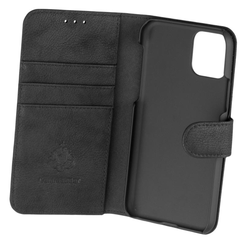 Peter Jäckel COMMANDER BOOK CASE ELITE Black für Apple iPhone 13 Pro