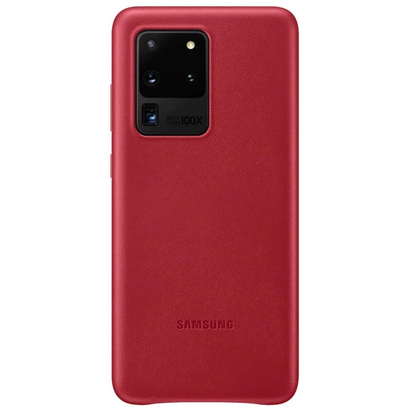 Samsung Leather Cover Galaxy S20 Ultra (SM-G988) rot