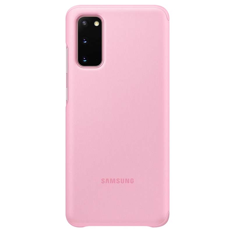 Samsung Clear View Cover Galaxy S20 (SM-G980) pink
