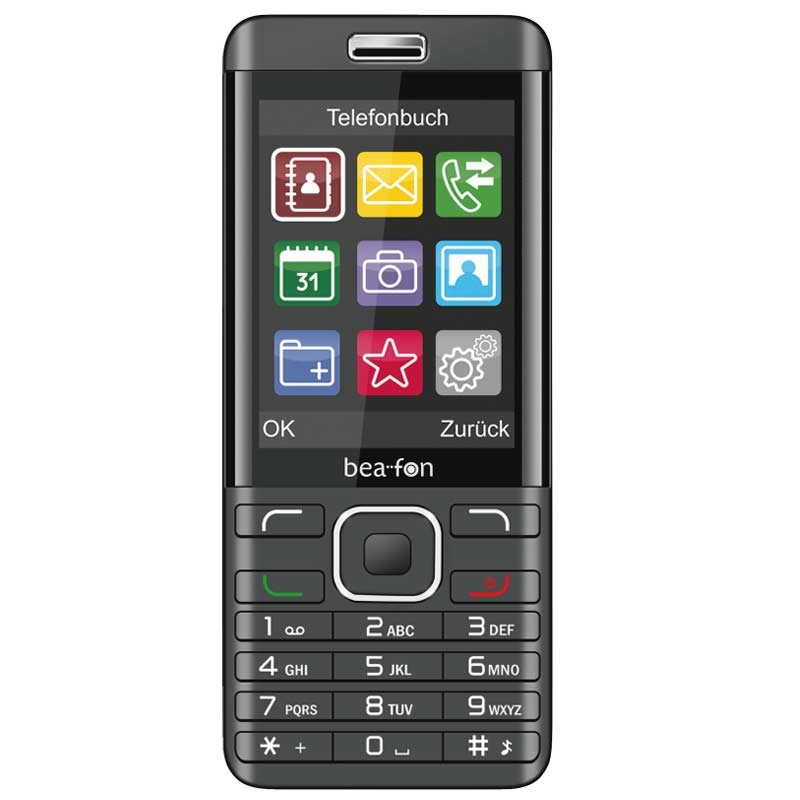 Beafon Classic Line C350 Handy Dual-SIM schwarz