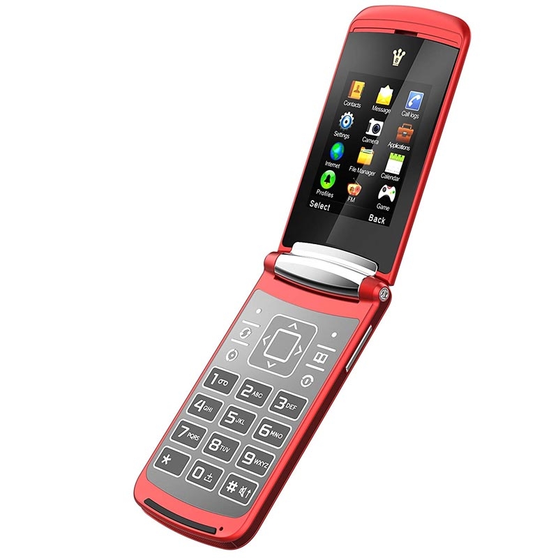 Binatone Blade Dual-SIM Klapphandy rot