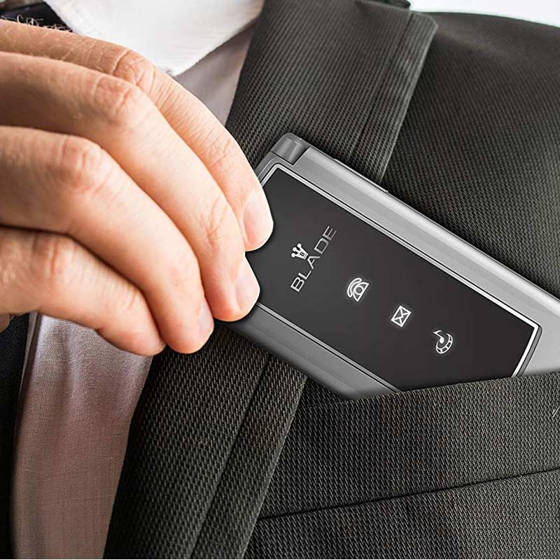 Binatone Blade Dual-SIM Klapphandy schwarz