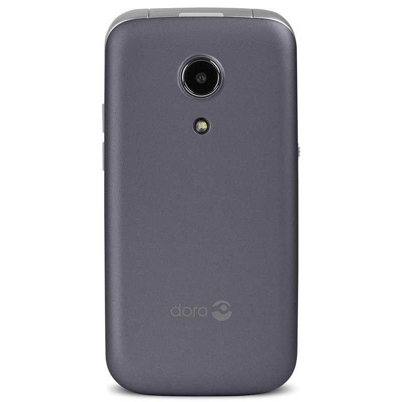 Doro 2414 GSM Mobiltelefon im eleganten Klappdesign silber