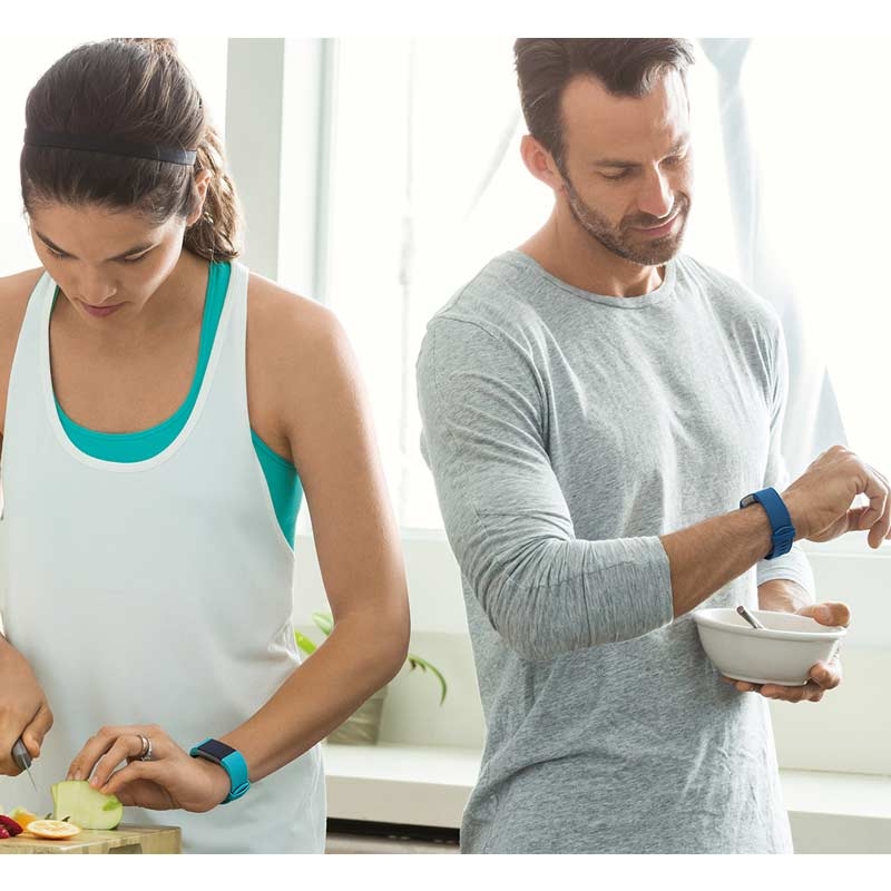 Fitbit Charge 2 Fitnessarmband Small schwarz