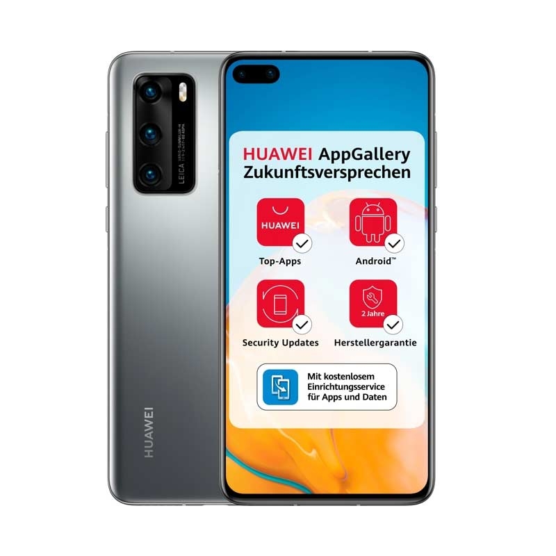 Huawei P40 Dual-SIM Smartphone silber