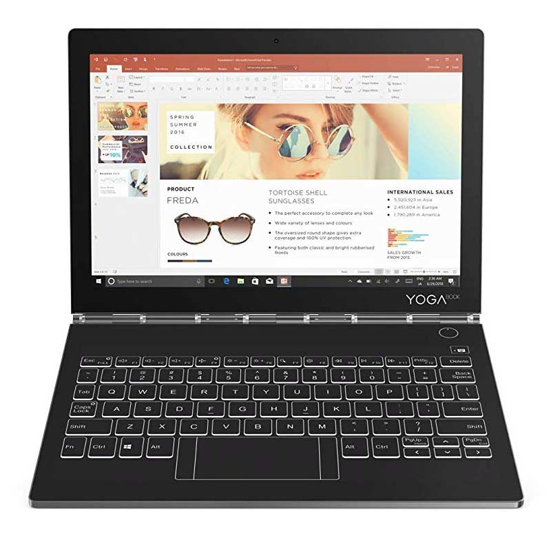 Lenovo Yoga Book C930 27,4 cm (10,75 Zoll QHD IPS Touch) Convertible Tablet-PC
