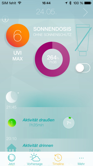 Netatmo JUNE Armband UV-Detektor Smartband platinum