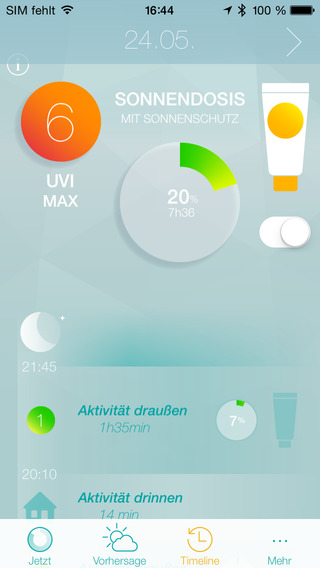 Netatmo JUNE Armband UV-Detektor Smartband platinum