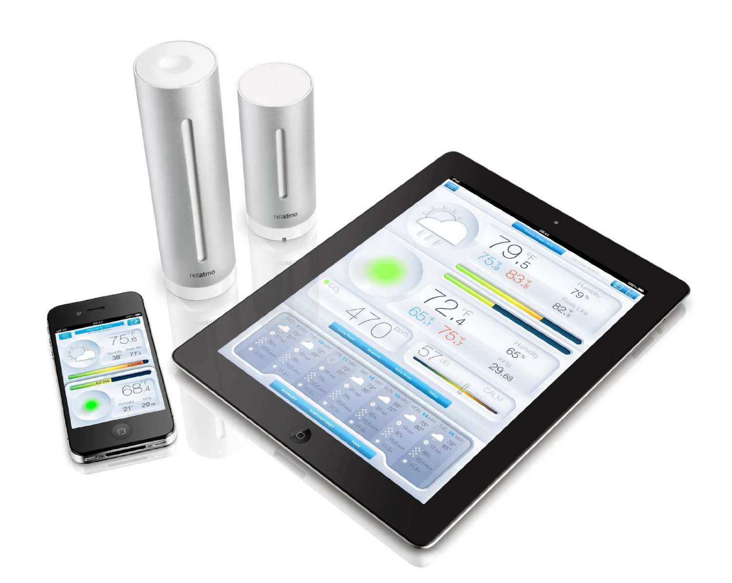 Netatmo NWS01 wasserdichte Wetterstation für iPhone, iPad, Android