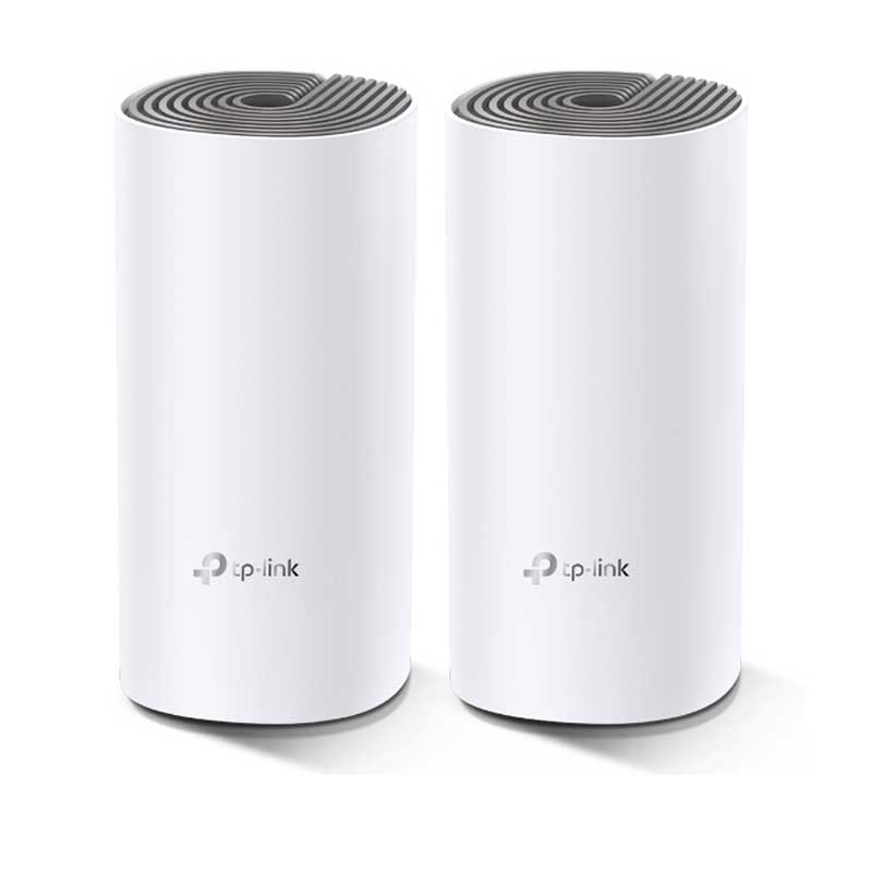 TP-Link Deco E4 (2er Pack) Mesh WLAN Router AC1200 WLAN-Heimnetz-Komplettlösung weiß