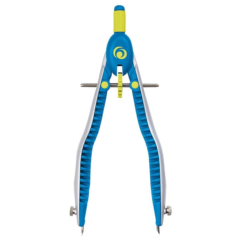 Herlitz 11122330 my.pen Schnellverstellzirkel mit Zusatzminen blau/gelb