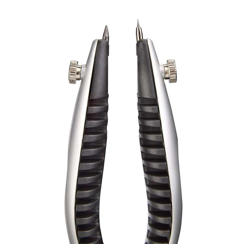 Herlitz 11122330 my.pen Schnellverstellzirkel mit Zusatzminen blau/gelb