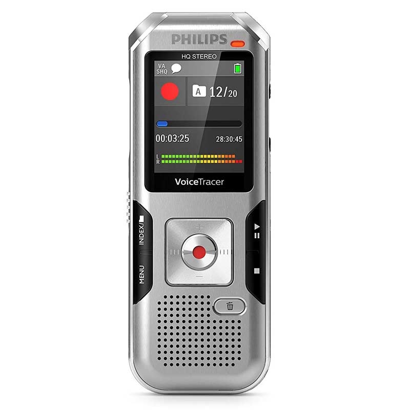 Philips DVT4010 Diktiergerät mit Metallgehäuse 8 GB