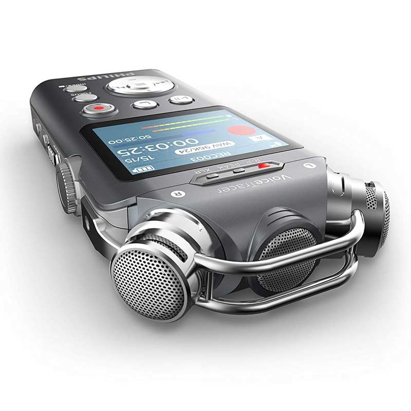 Philips DVT7500 Audiorekorder mit 3 Mikrofonen 16 GB