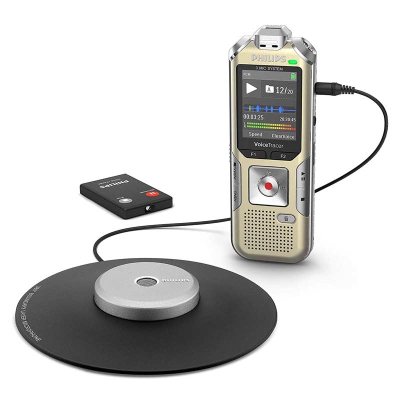 Philips DVT8010 Diktiergerät mit 360°-Aufnahme 8 GB