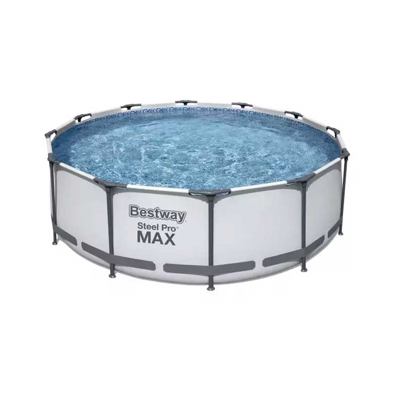 Bestway Steel Pro Max™ Frame Pool Komplett-Set, mit Filterpumpe & Sicherheitsleiter 366 x 100 cm