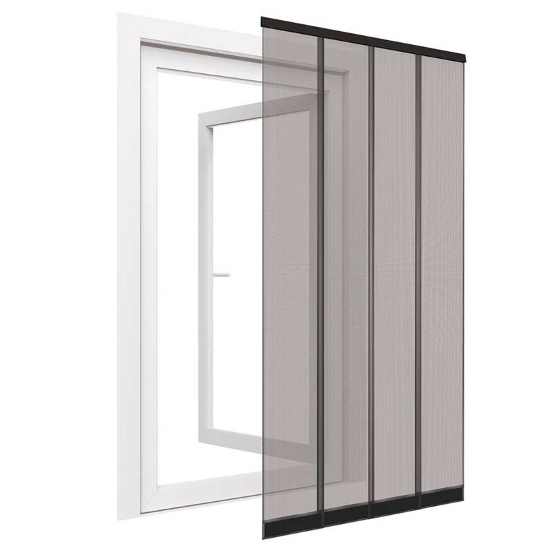 easy life Insektenschutz Türvorhang 100x220cm anthrazit mit PVC Klemmleiste