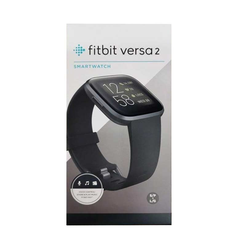 Fitbit Versa 2 Gesundheits- & Fitness-Smartwatch schwarz/carbon