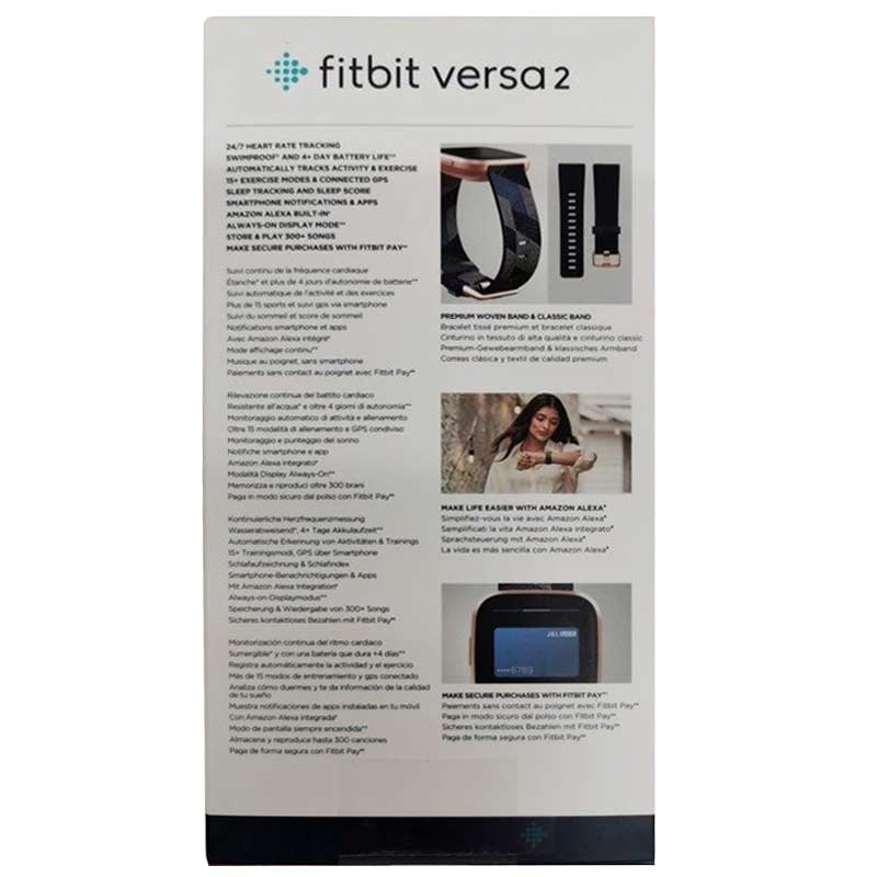 Fitbit Versa 2 Special Edition Gesundheits- & Fitness-Smartwatch Gewebe in marin