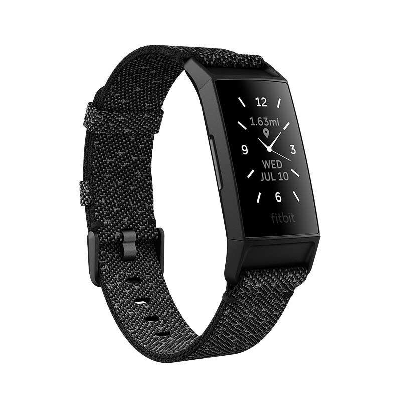 Fitbit Charge 4 NFC SE Reflektions-Gewebearmband Black/Granite